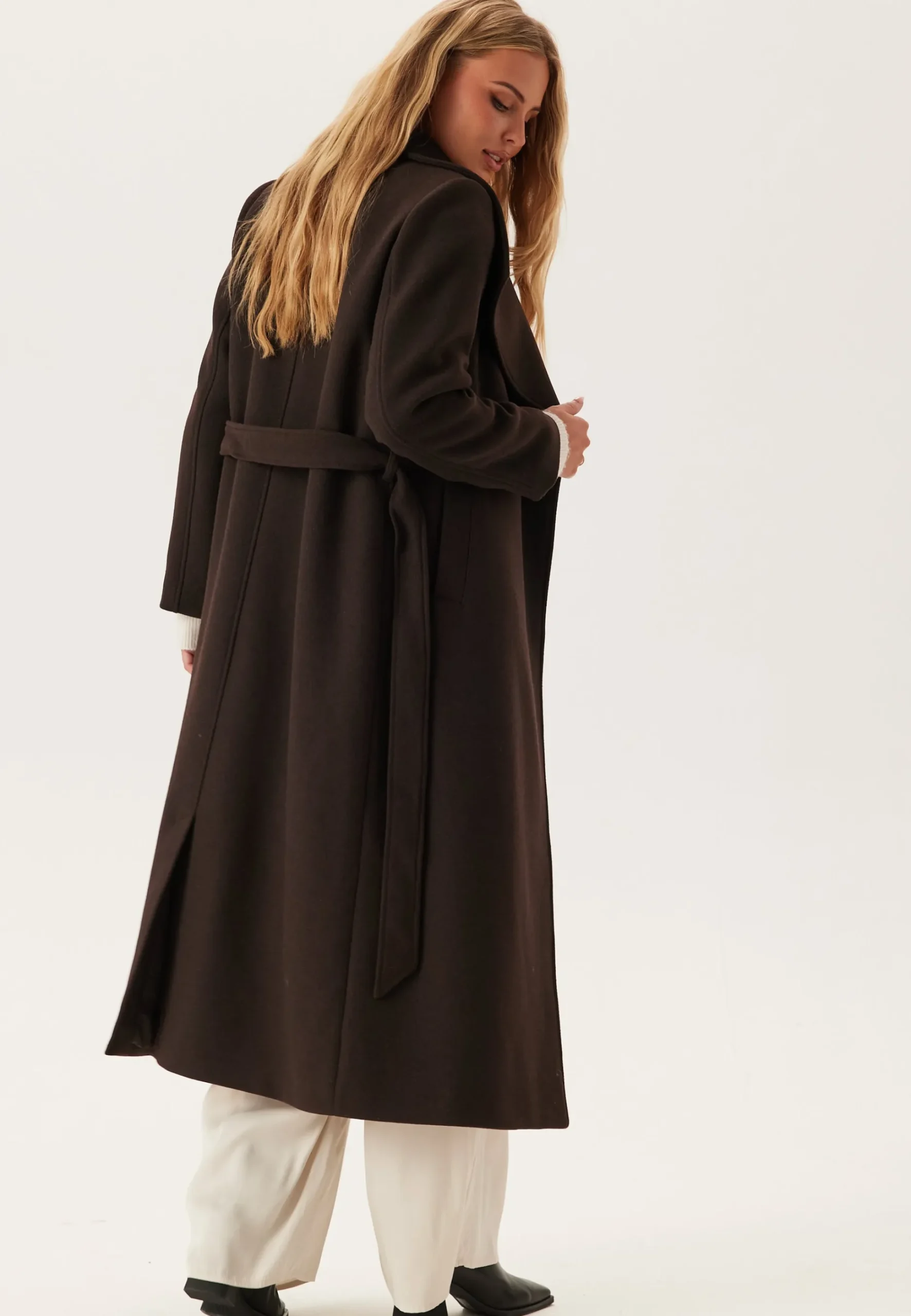 Long Wool Blend Coat