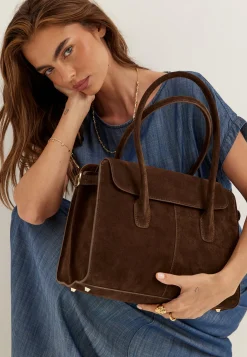 Loretto Suede Handbag