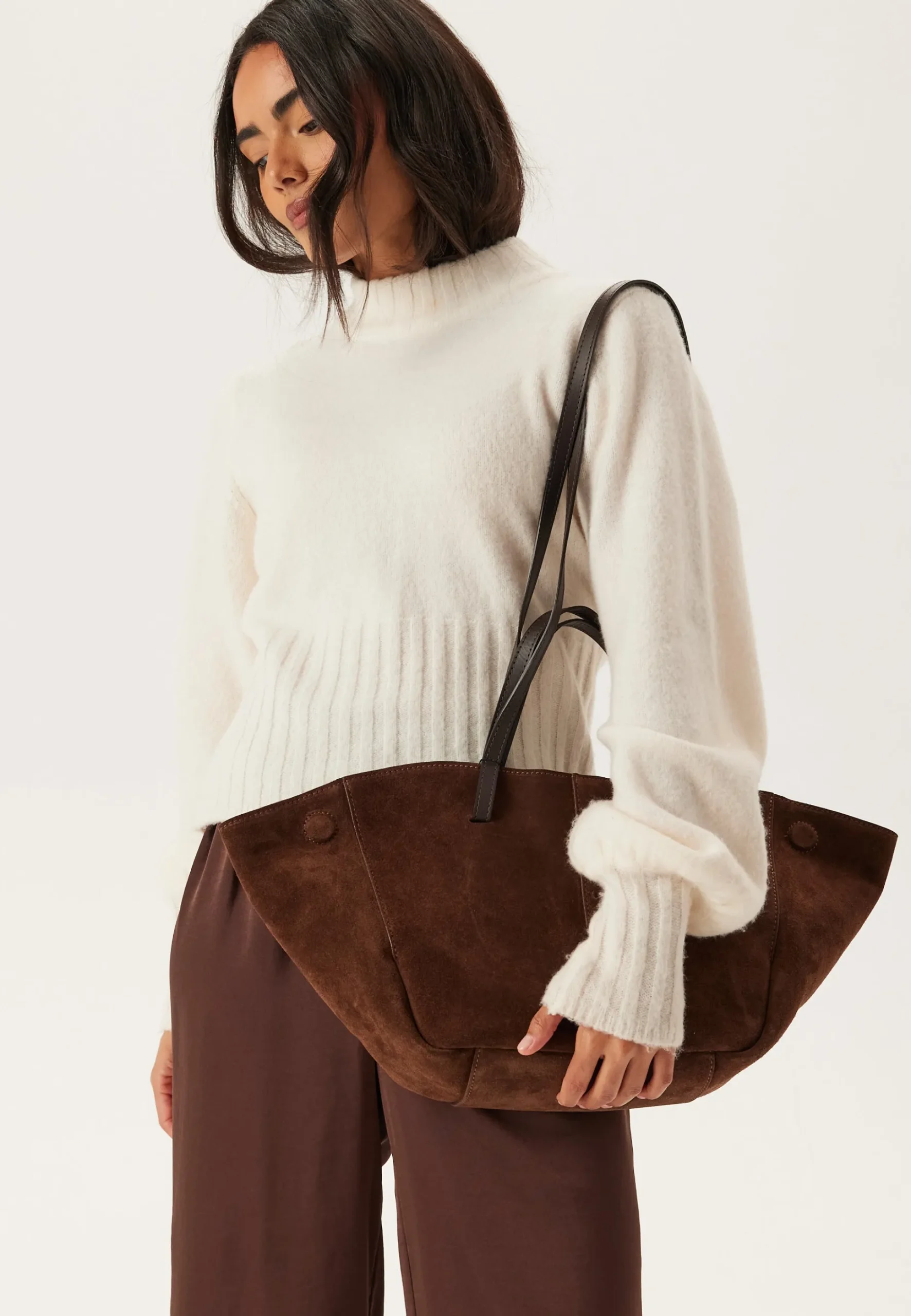 Nola Suede Handbag
