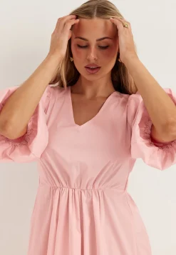 Objpaige 2/4 RE VNECK MIDI DRESS