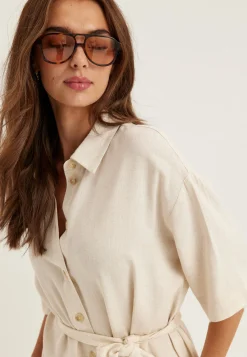 Objsanne 2/4 LO SHIRT DRESS NOOS