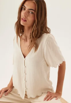 Objsanne 2/4 LO V-NECK TOP NOOS