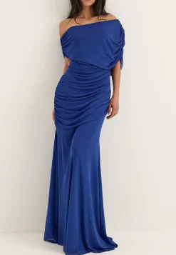 Off Shoulder Mesh Gown
