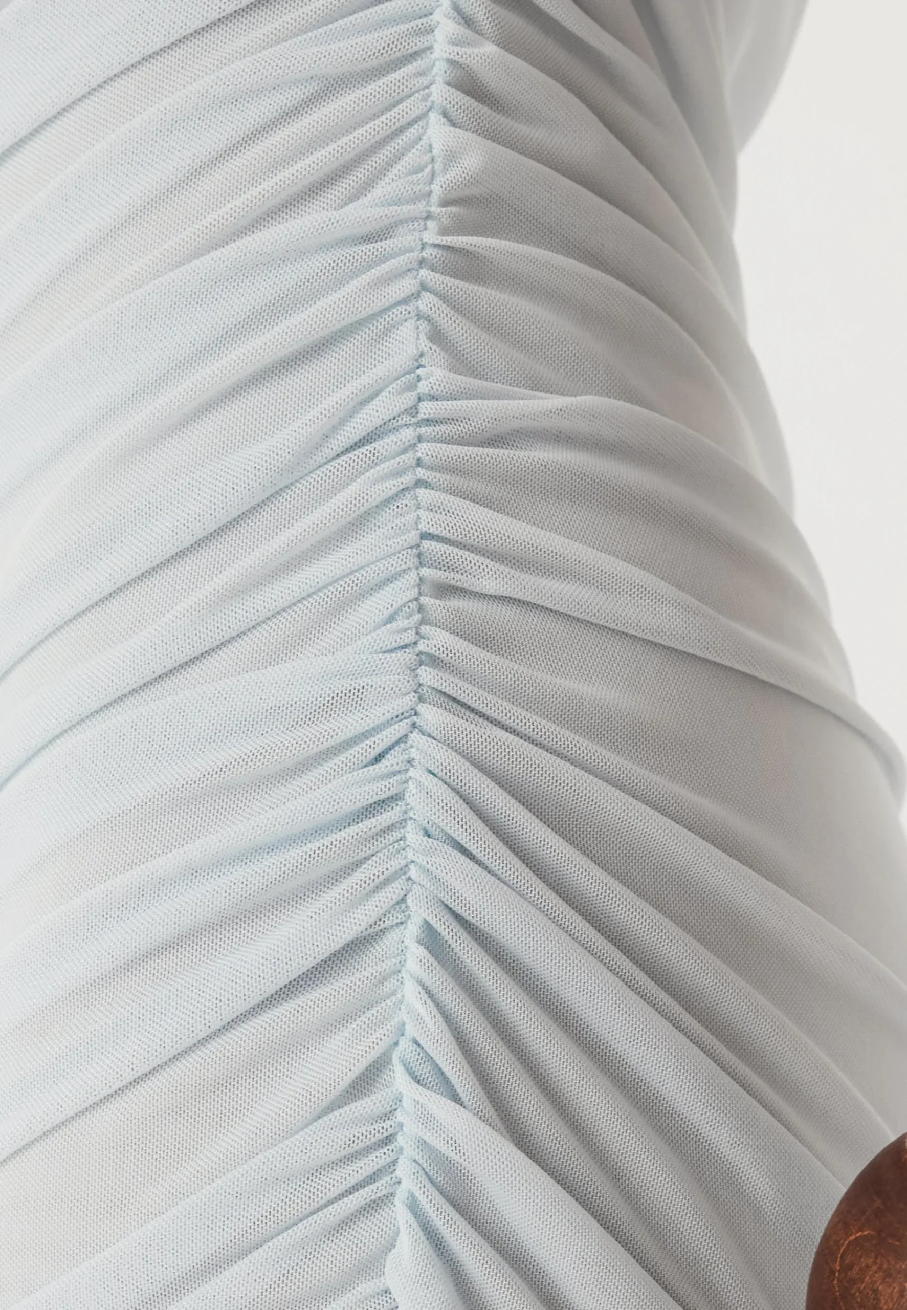 Off Shoulder Mesh Gown