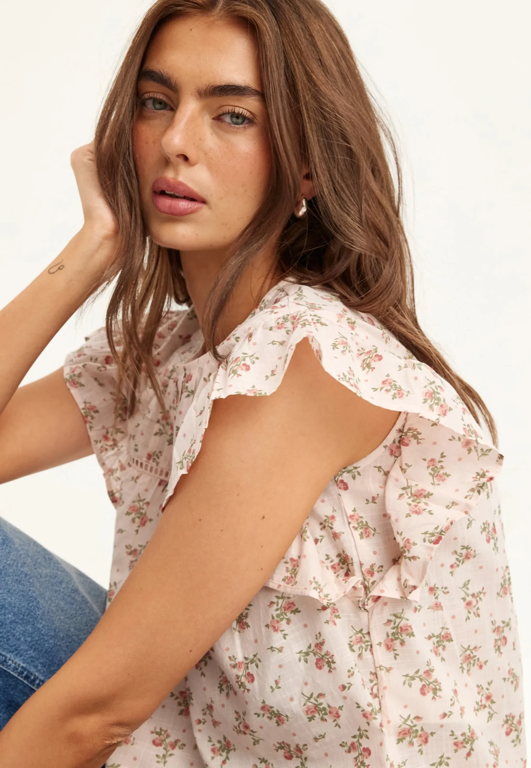 Onlasha Sl Frill O-neck Top