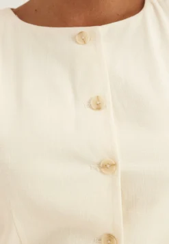 Onldola S/L LINEN BL WAISTCOAT