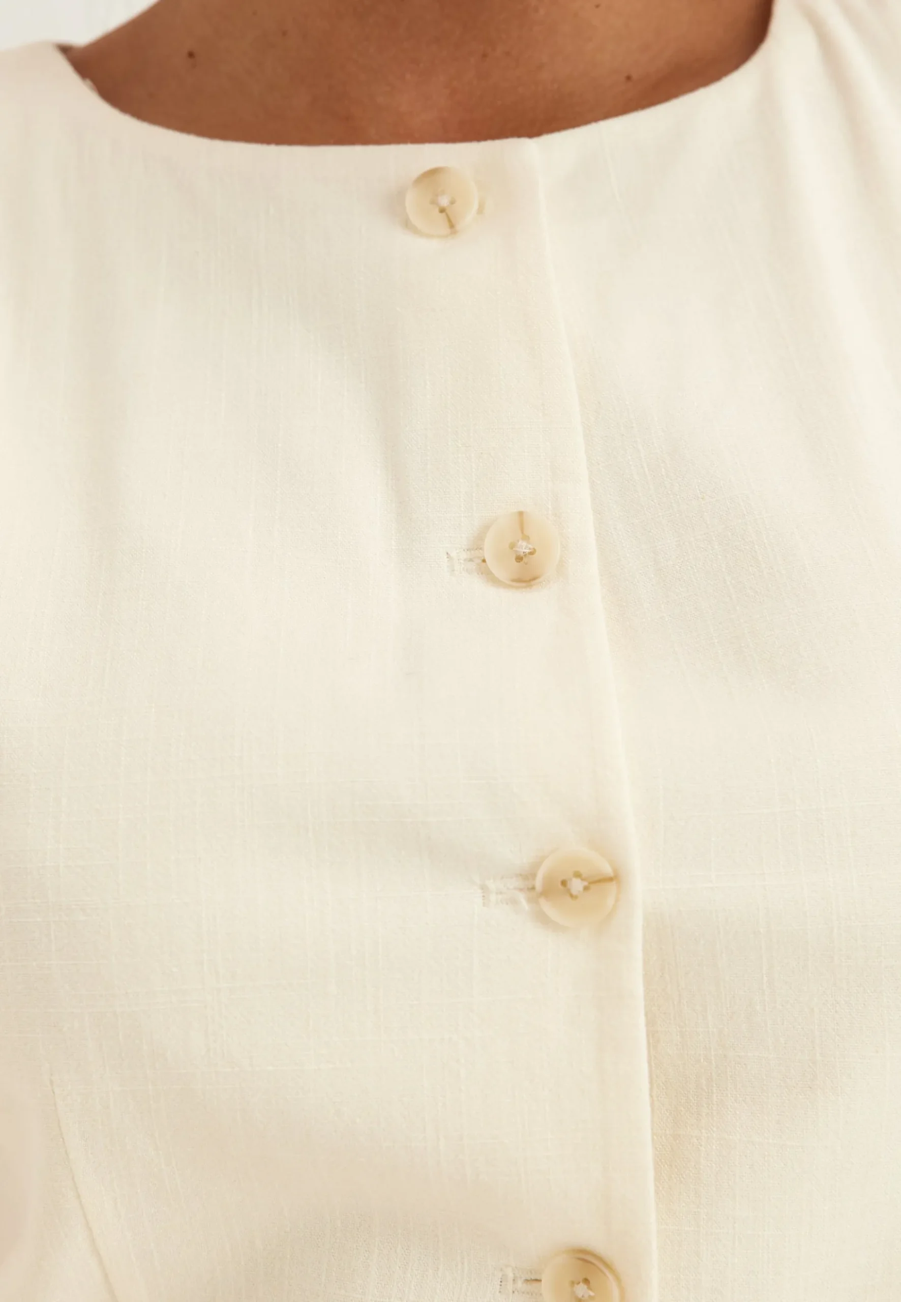 Onldola S/L LINEN BL WAISTCOAT