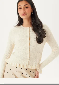 Onlibi Ls O-neck Frill Cardi