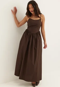 Onllikara Strap Waist Long Dress