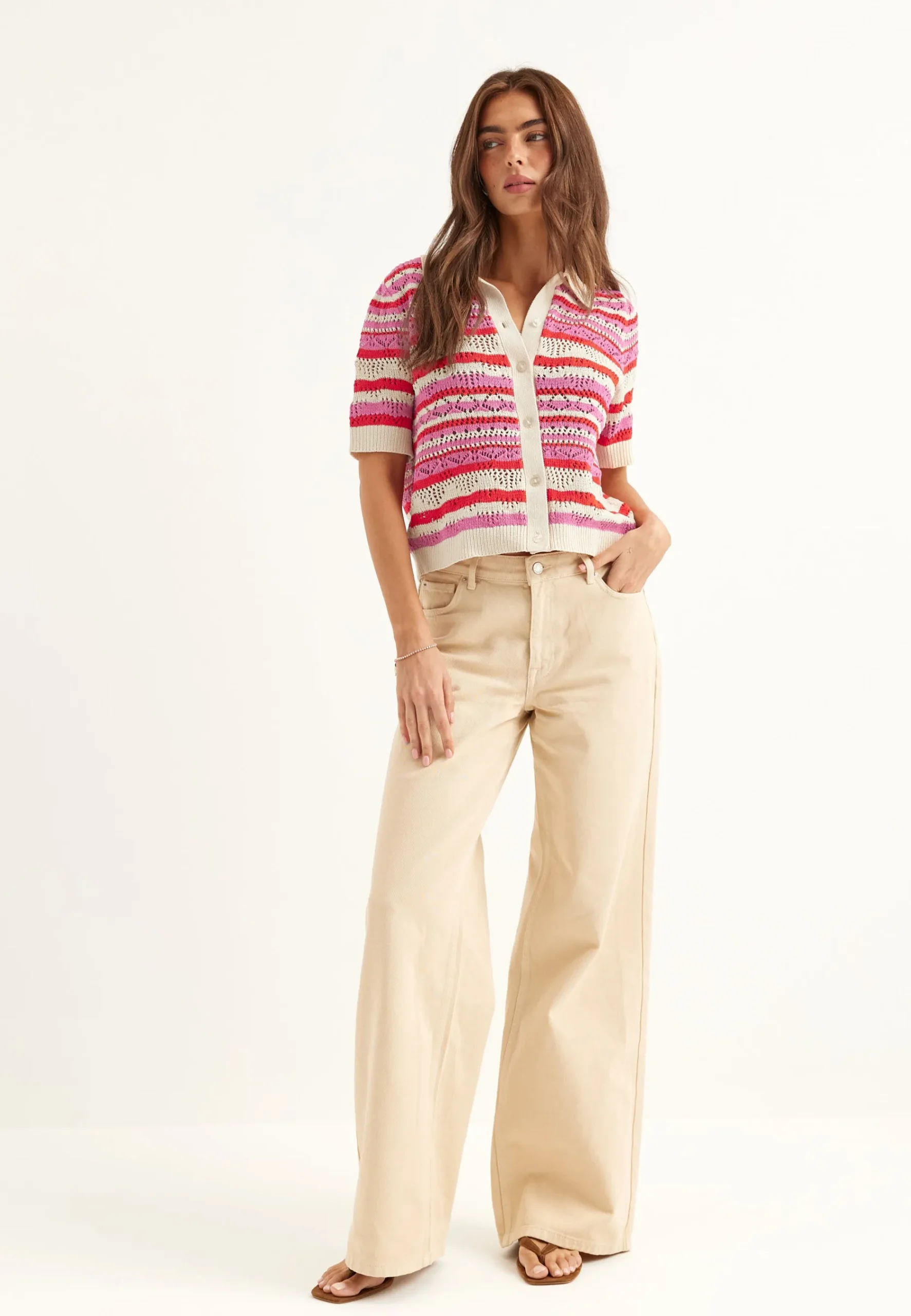 Onllula Polo S/S CARDIGAN KNT