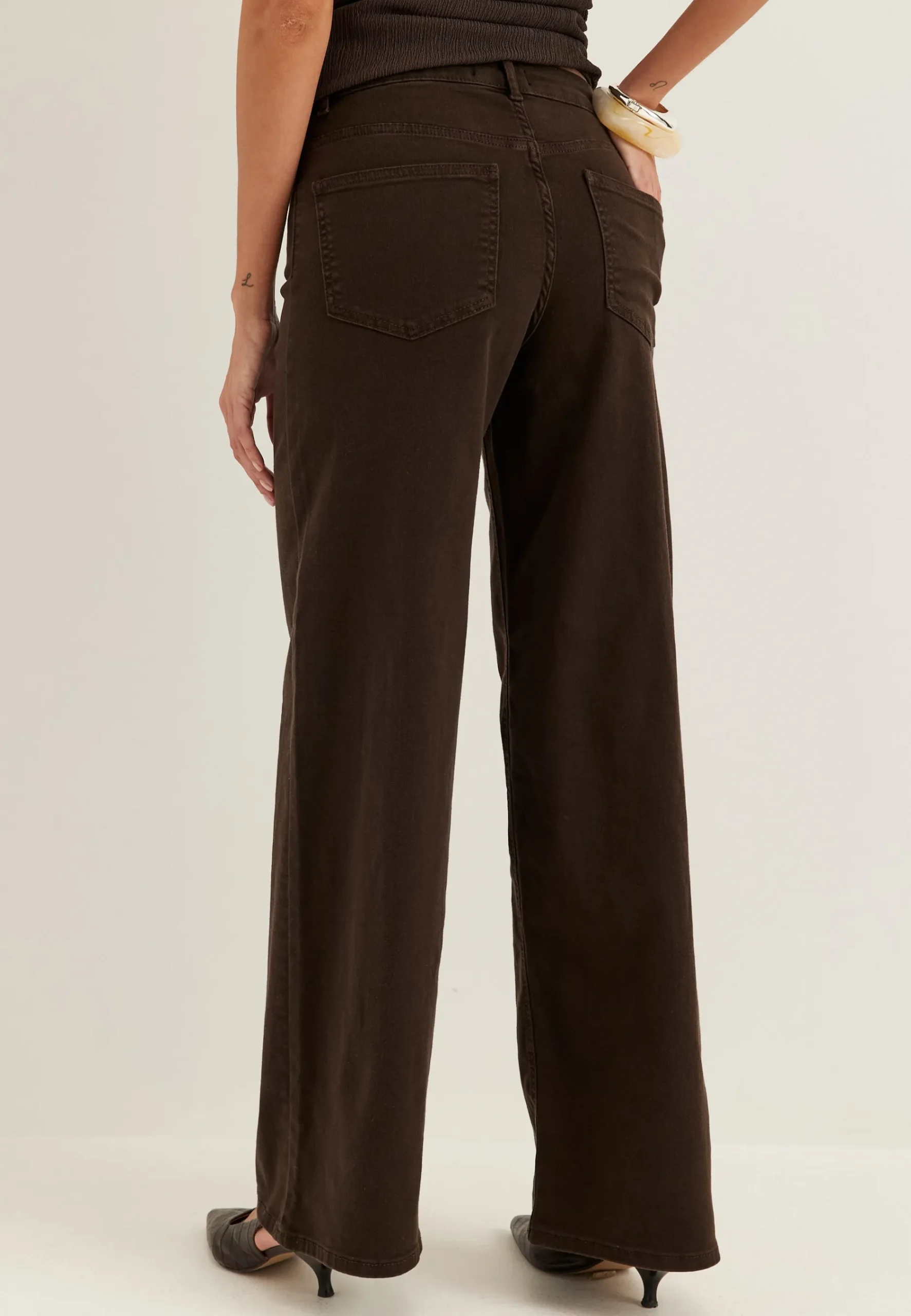 Onlmadison Blush Hw Wide Brown