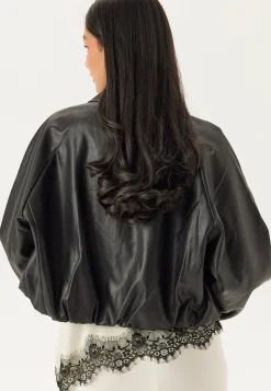 Onlsaramy Faux Leather Bomber