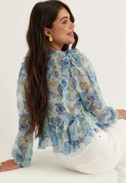 Onlvictoria Ls Frill Top Wvn