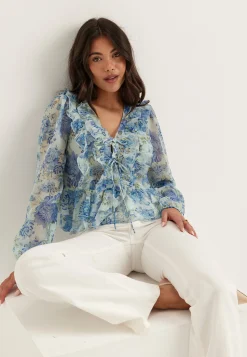 Onlvictoria Ls Frill Top Wvn