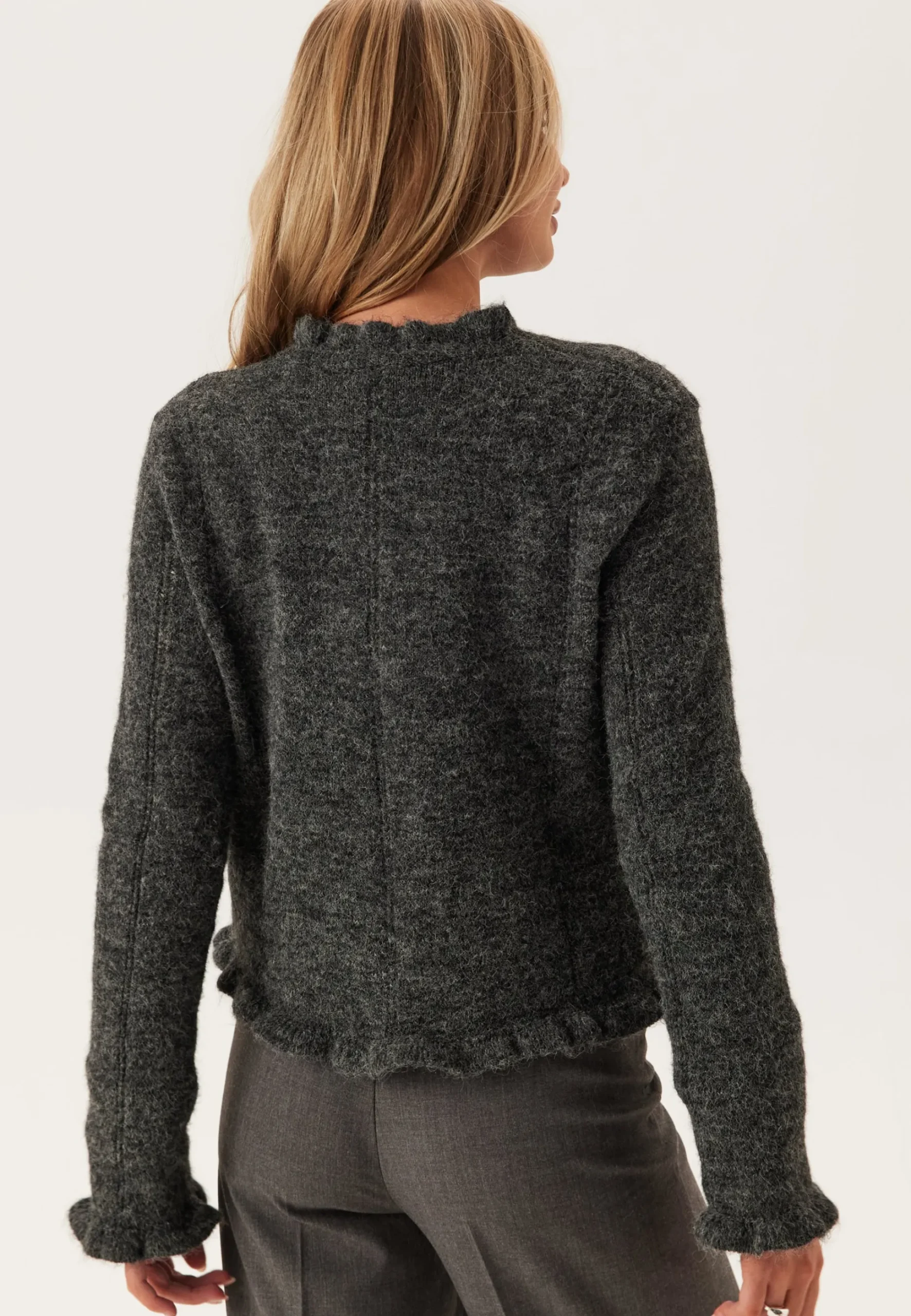 Pcjasmijn Ls O-neck Knit Cardigan