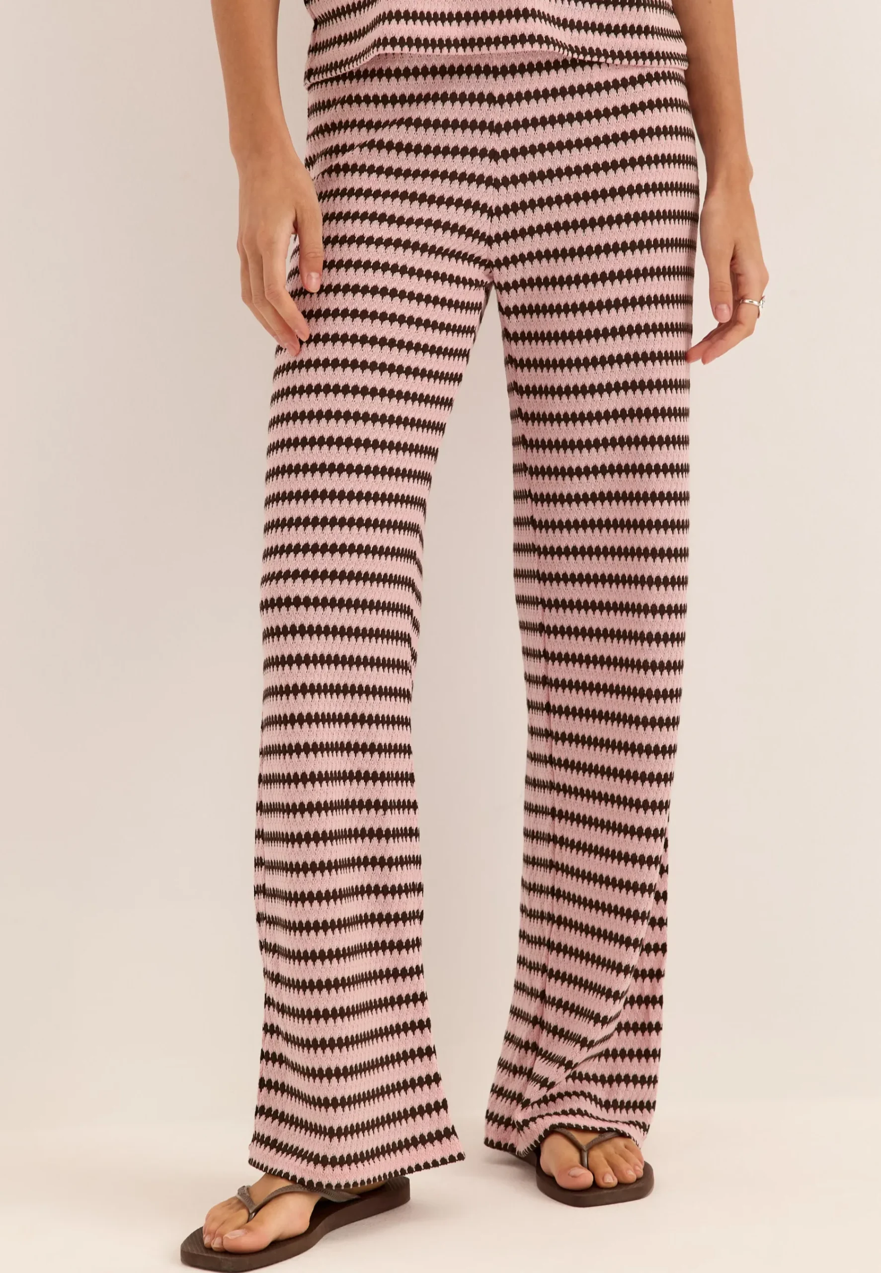 Pcjeya Hw Wide Knit Pant