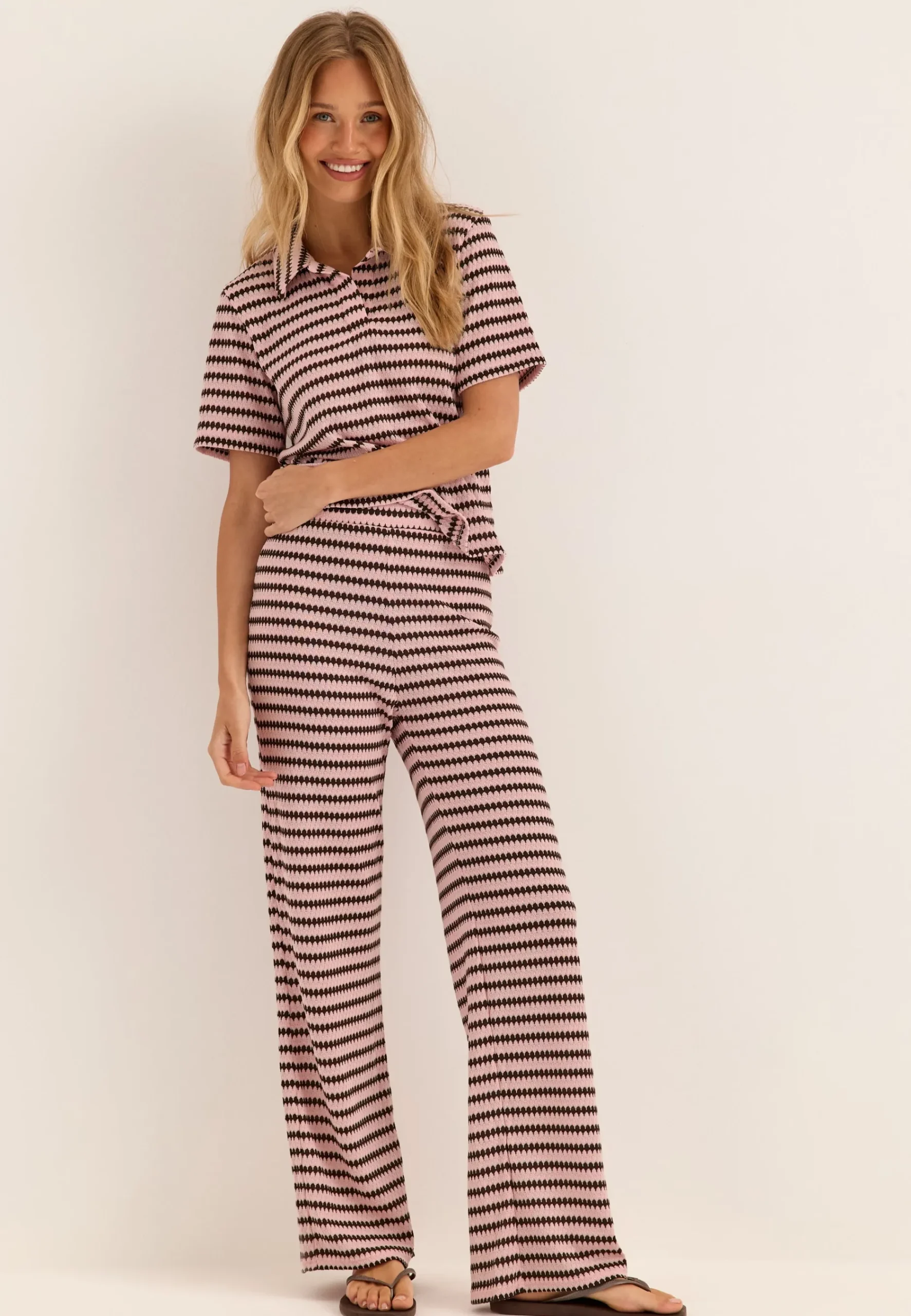 Pcjeya Hw Wide Knit Pant
