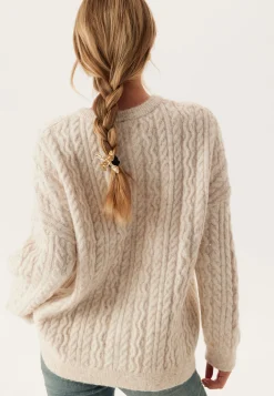 Pcjisa Ls O-neck Long Cabel Knit