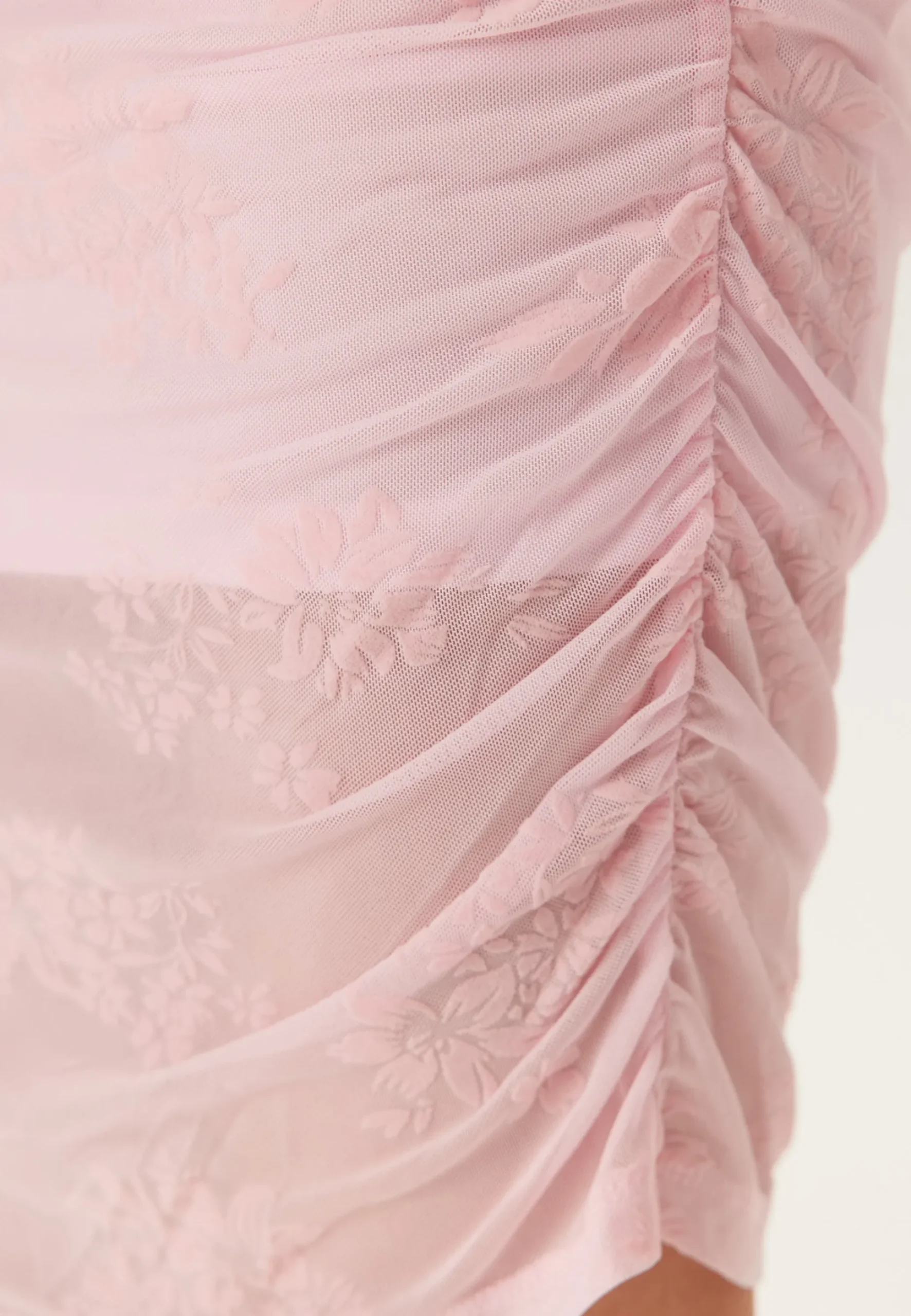 Pcmerry Sl Ruching Short Dress