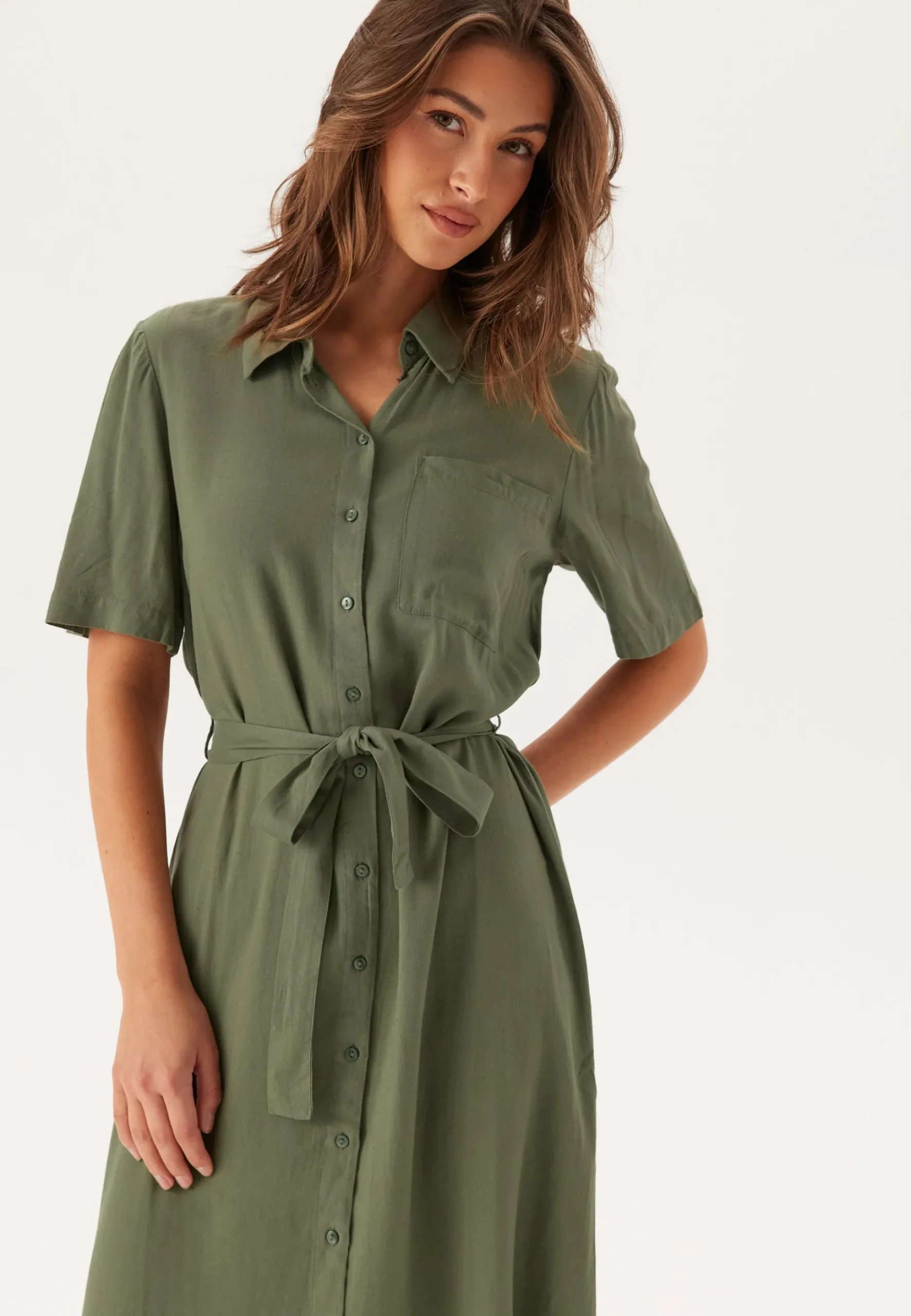 Pcpia 2/4 MIDI SHIRT DRESS