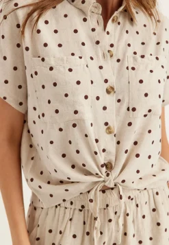 Pcpia Ss Tie Shirt Wvn Noos