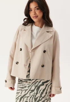 Pcscarlett Ls Short Trenchcoat