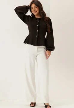 Pcsilly Ls Puff Knit Cardigan