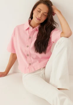 Pcsky Ss A-shape Denim Top