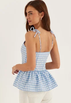 Peplum Bandeau Top