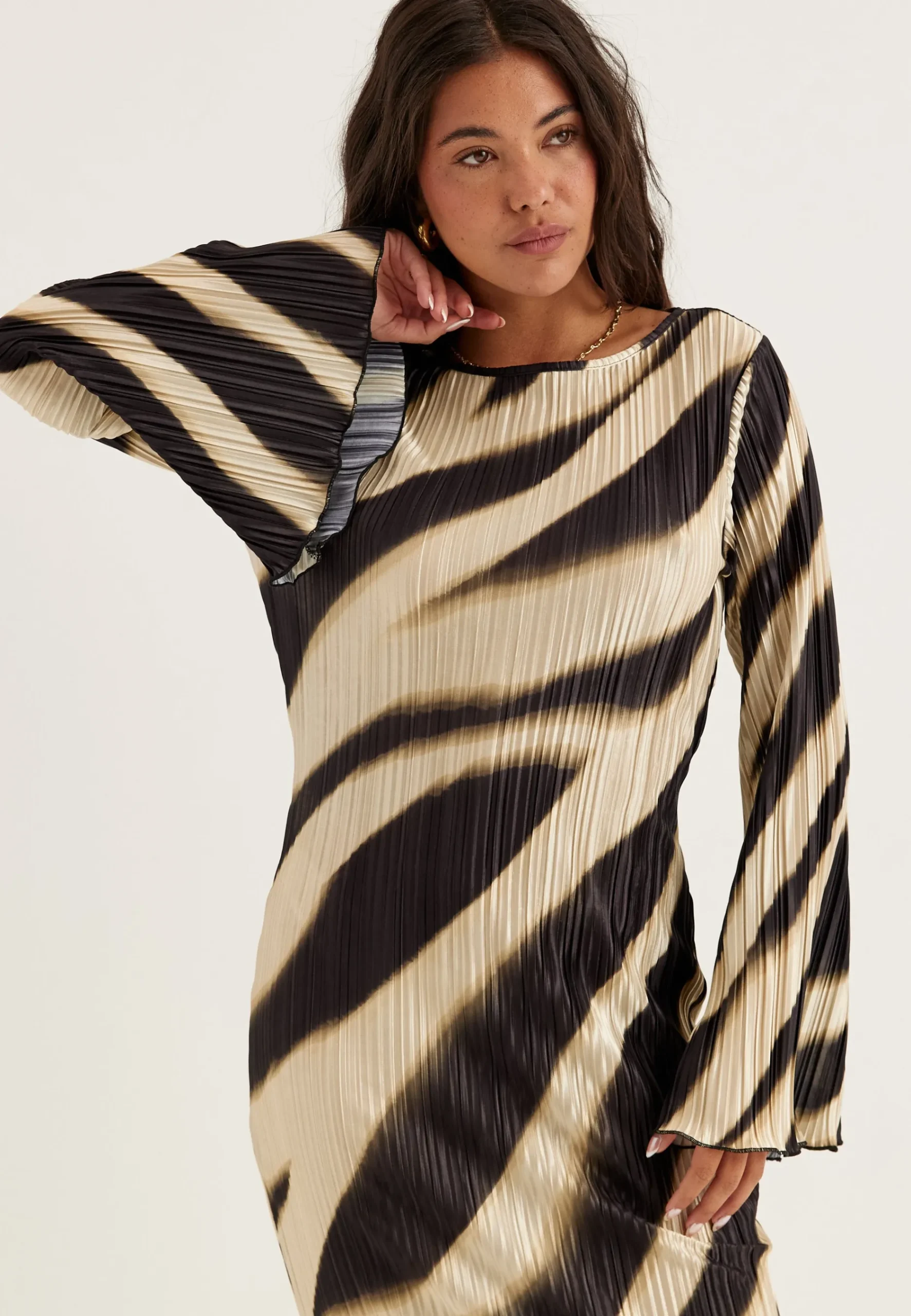 Pleated Frill Dress
