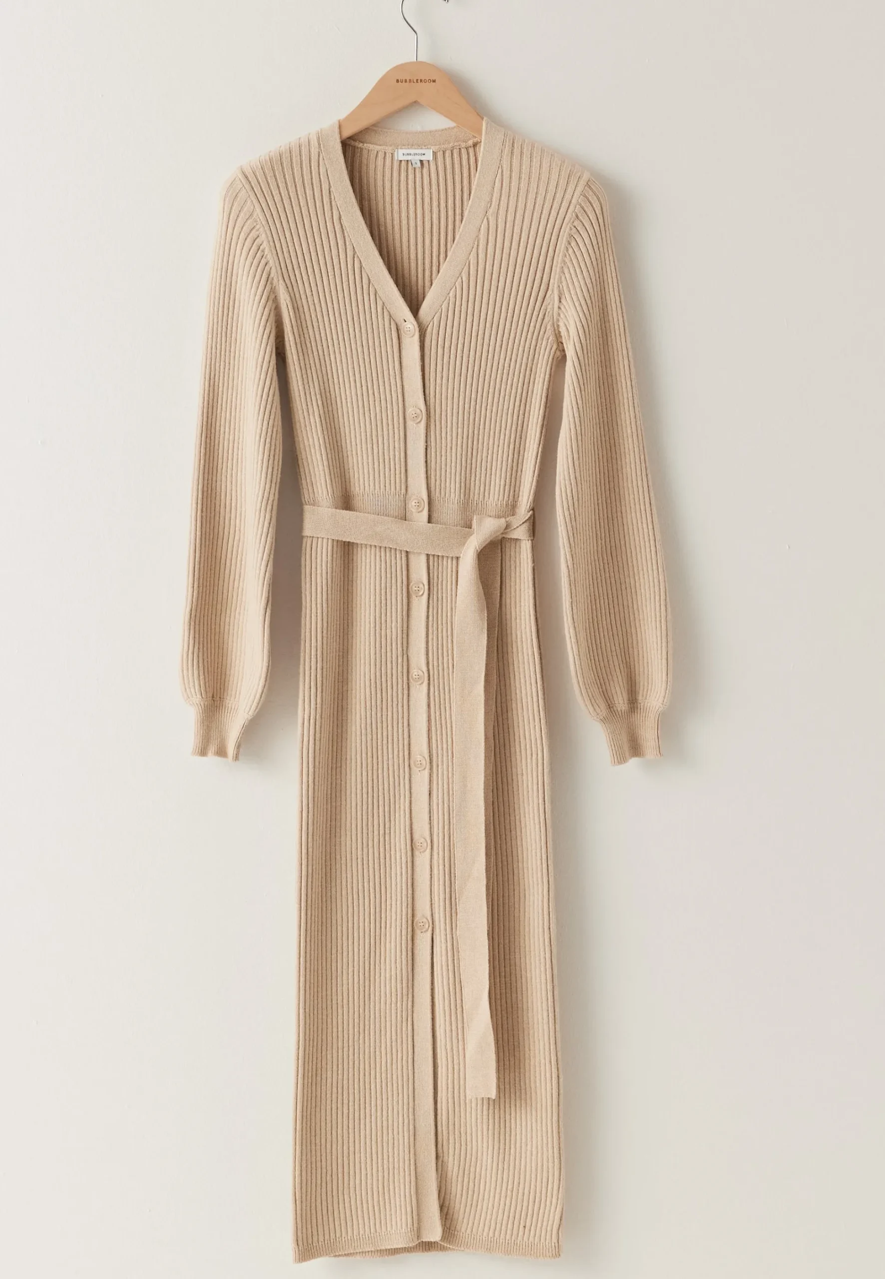 Rib Knitted Cardigan Dress