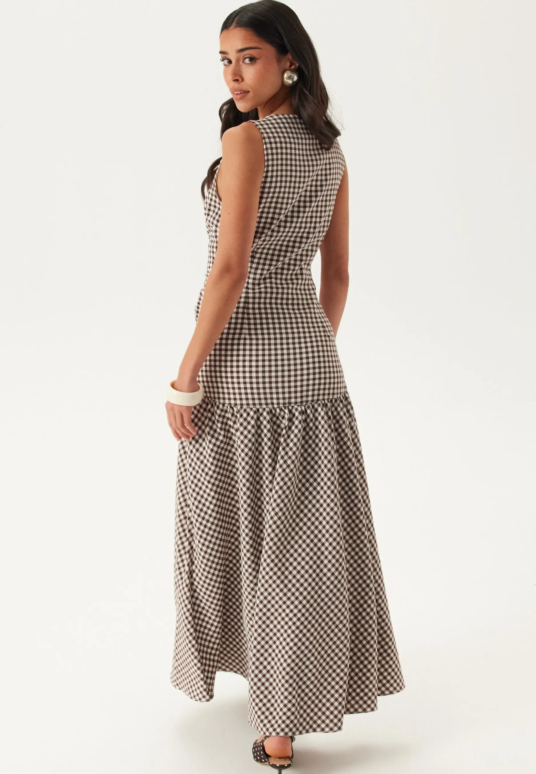 Ruched Front Ankle Dress