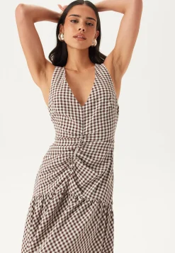 Ruched Front Ankle Dress