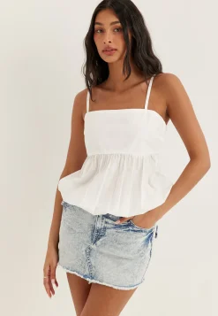 Sadie Mini Denim Skirt Flap