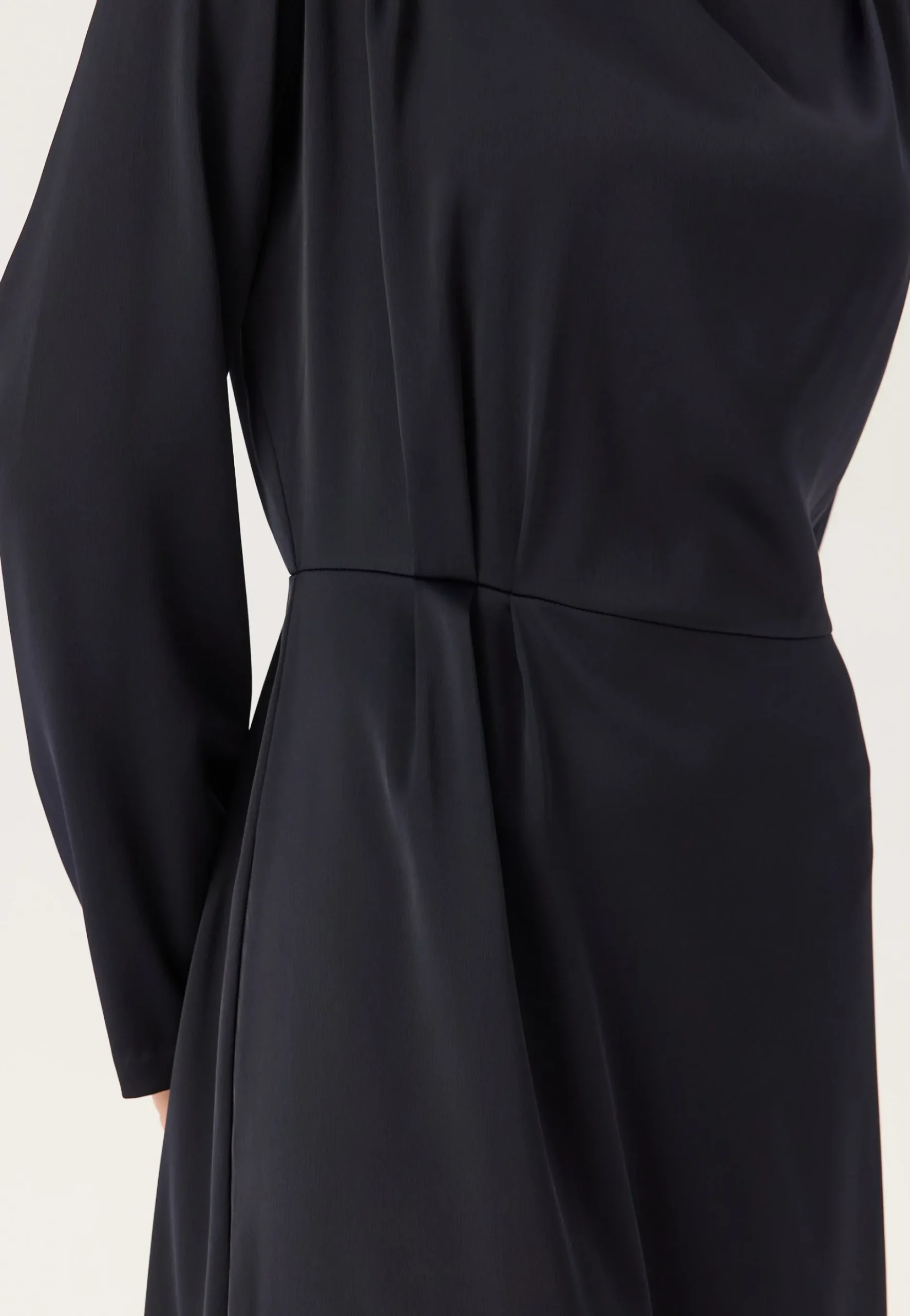 Satin Cowl Neck Midi Dress