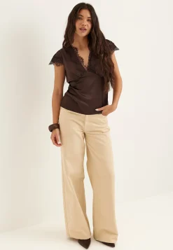 Satin Lace Blouse