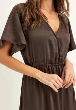 Satin Maxi Dress