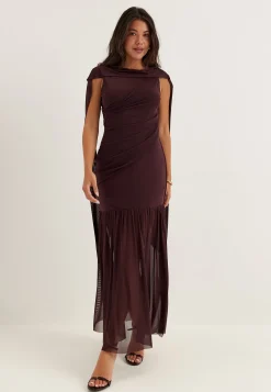 Scarf Mesh Ankle Dress