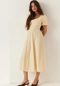 Seersucker Midi Dress