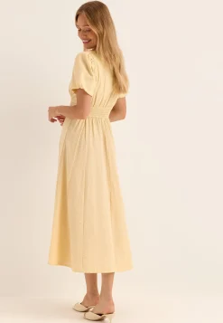 Seersucker Midi Dress