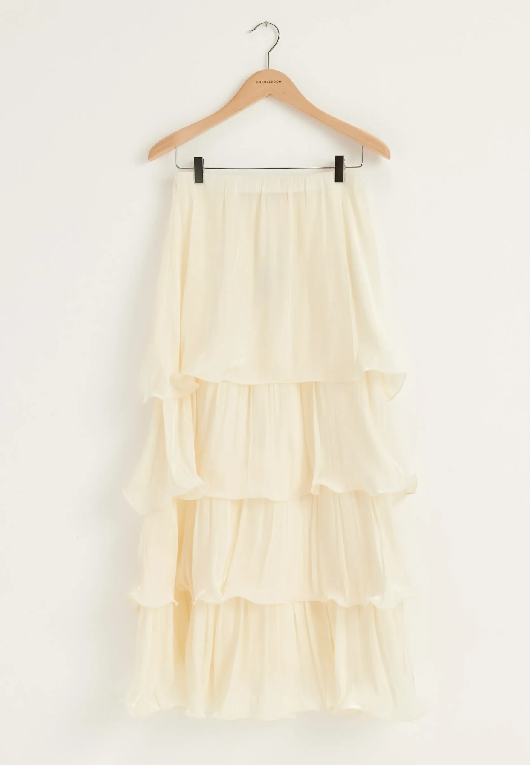 Shimmer Flounce Maxi Skirt