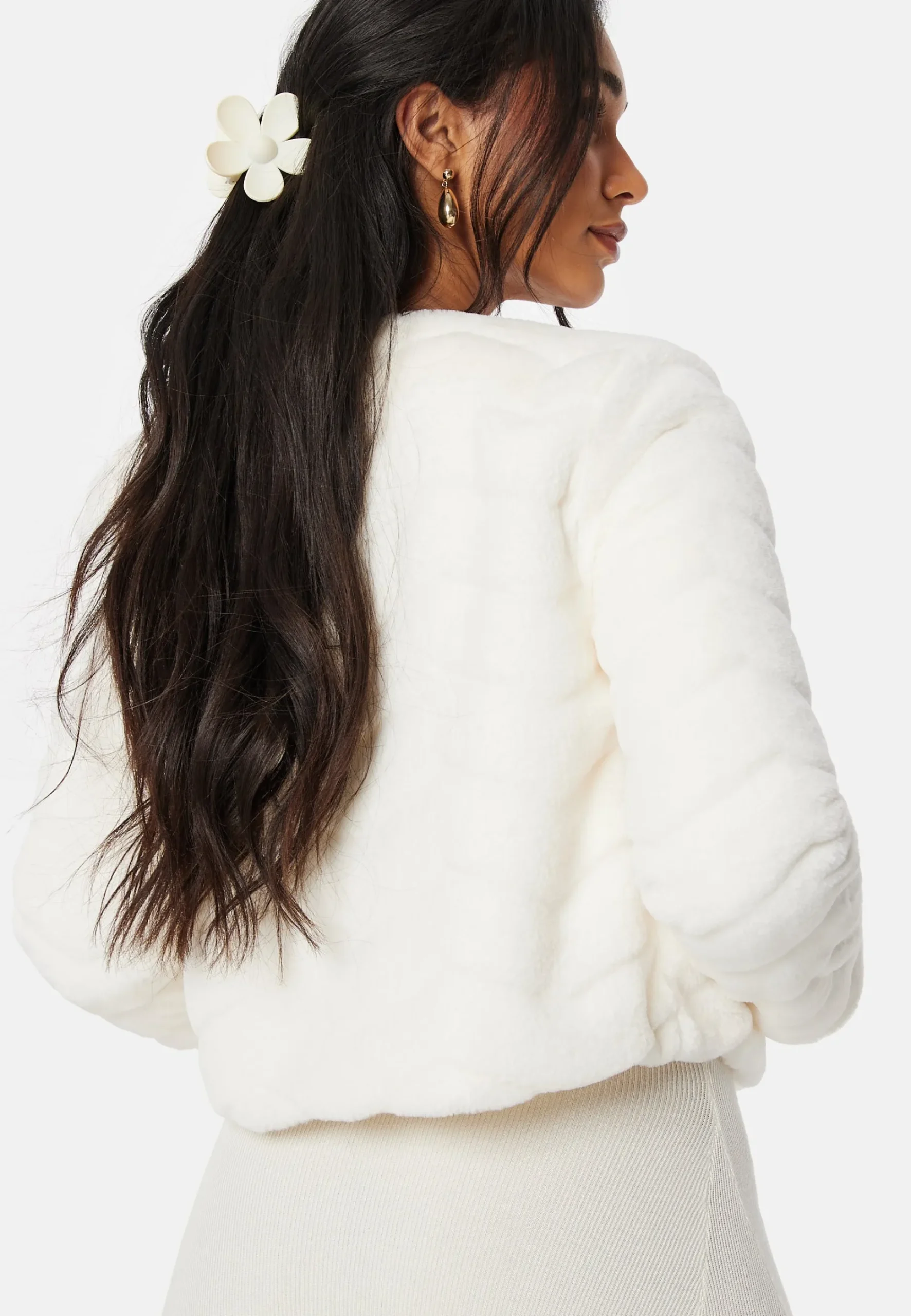 Short Party Faux Fur Jacket