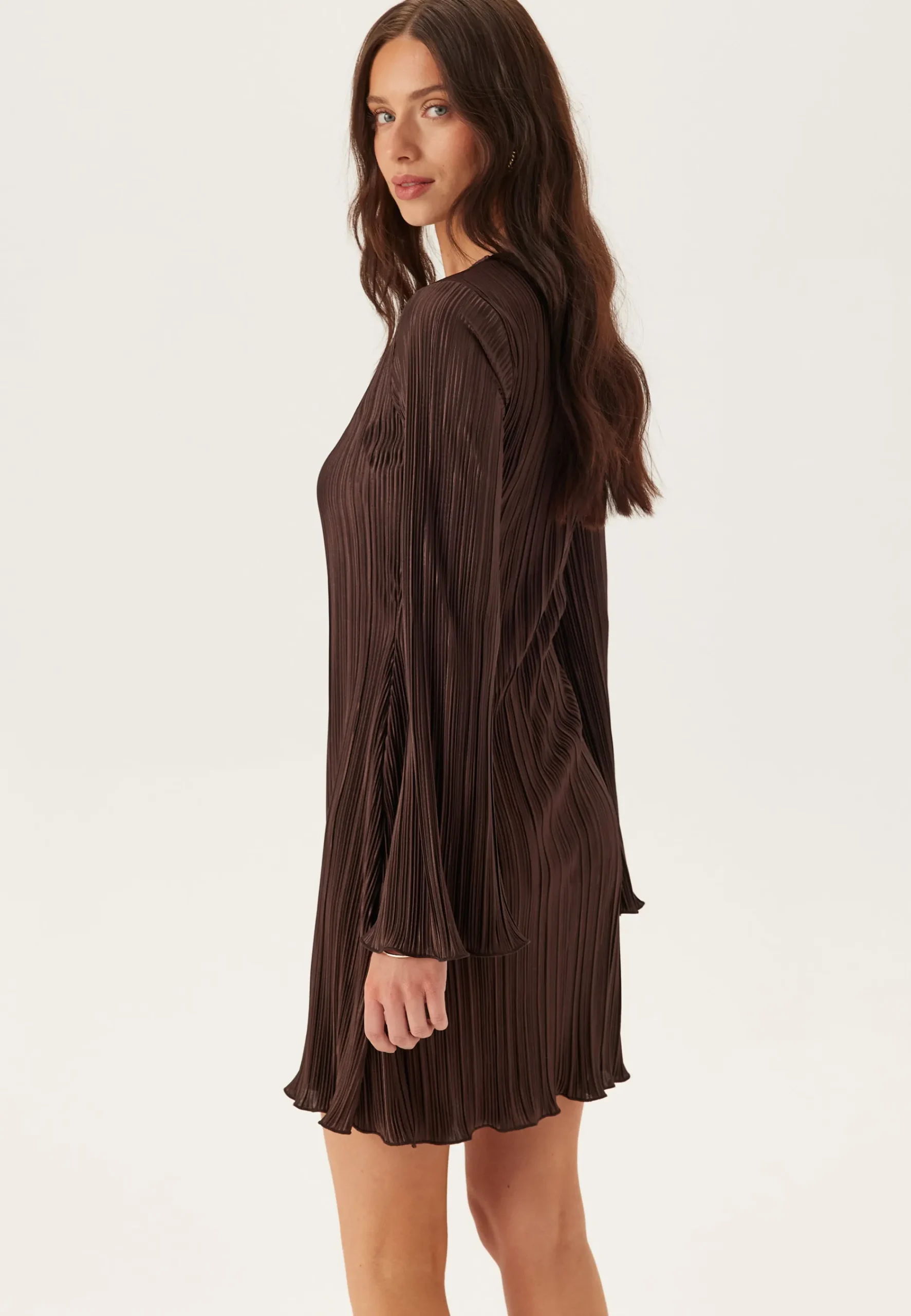 Short Pleated Frill Dress
