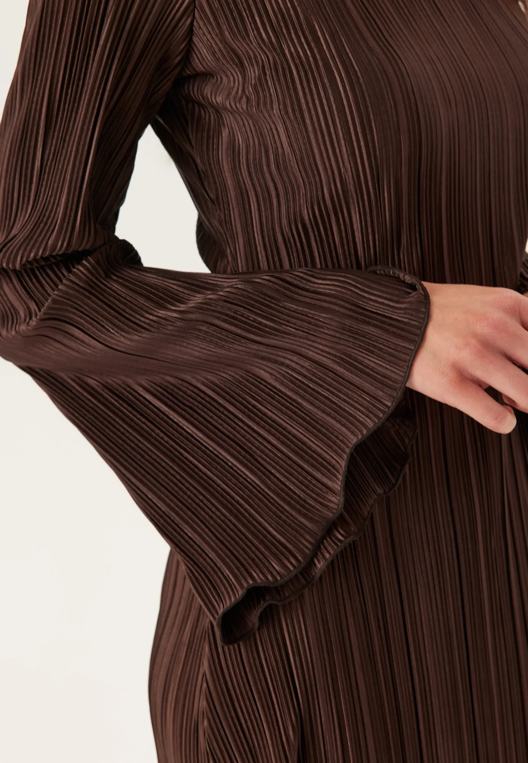 Short Pleated Frill Dress
