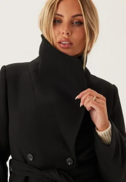 Short Wool Blend Coat