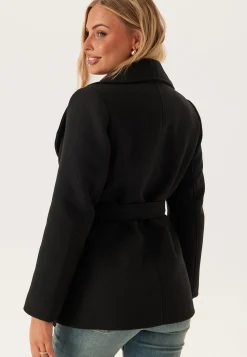 Short Wool Blend Coat