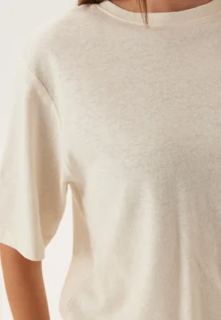 Slfada Ss Linen Blend Tee