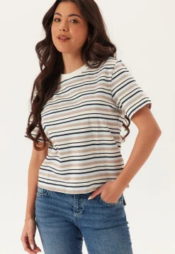 Slfessentail Striped Boxy Tee
