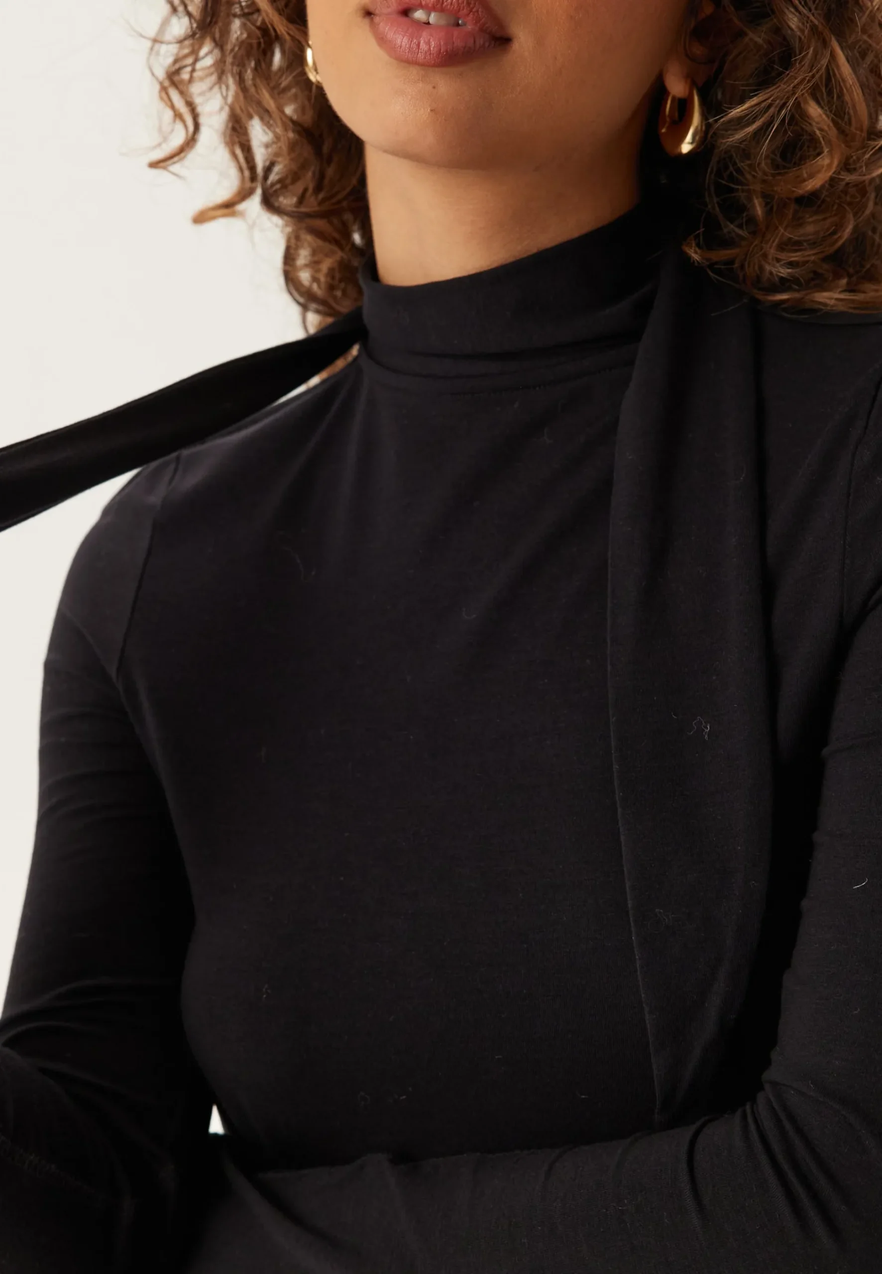 Slflina Lano Ls High Neck Top