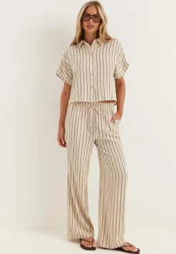 Slfviva Ss Striped Cropped Sunshirt